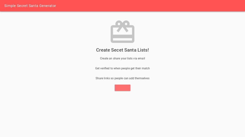 Simple Secret Santa Generator Landing Page