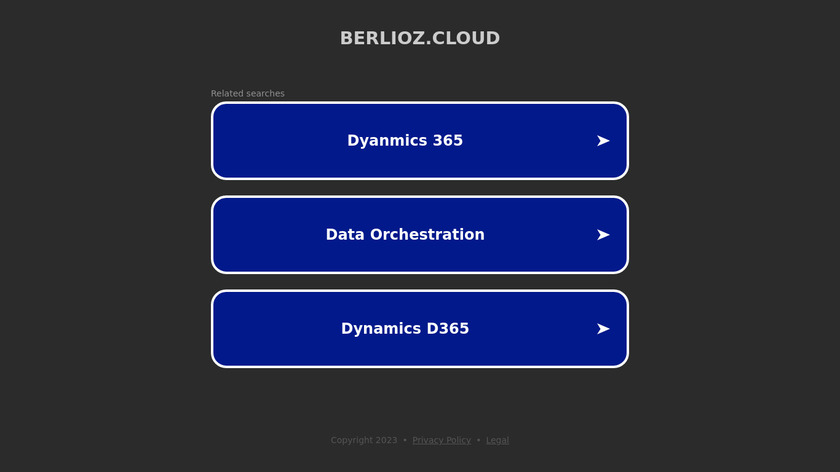 Berlioz.cloud Landing Page