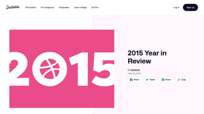Dribbble 2015 Year in Review image