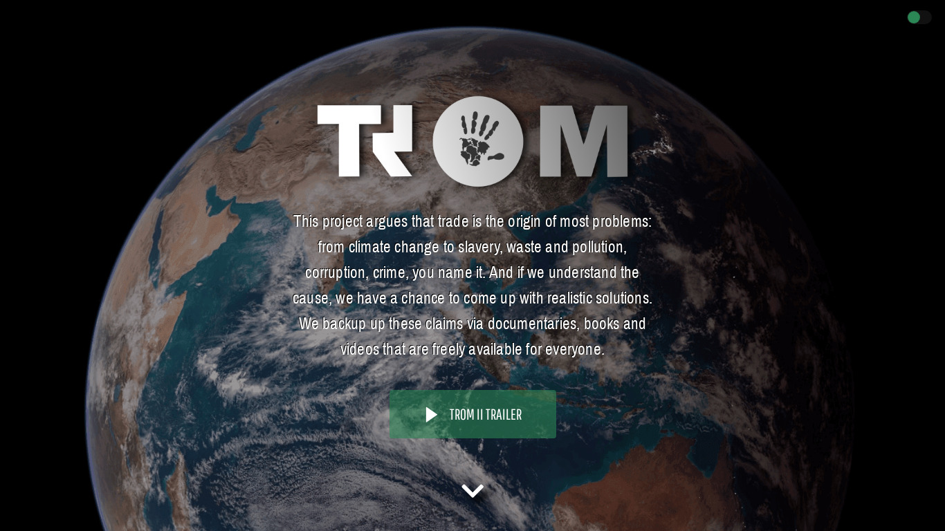 TROM Curated News Landing page