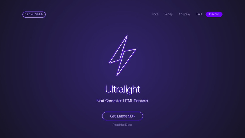 Ultralight Landing Page