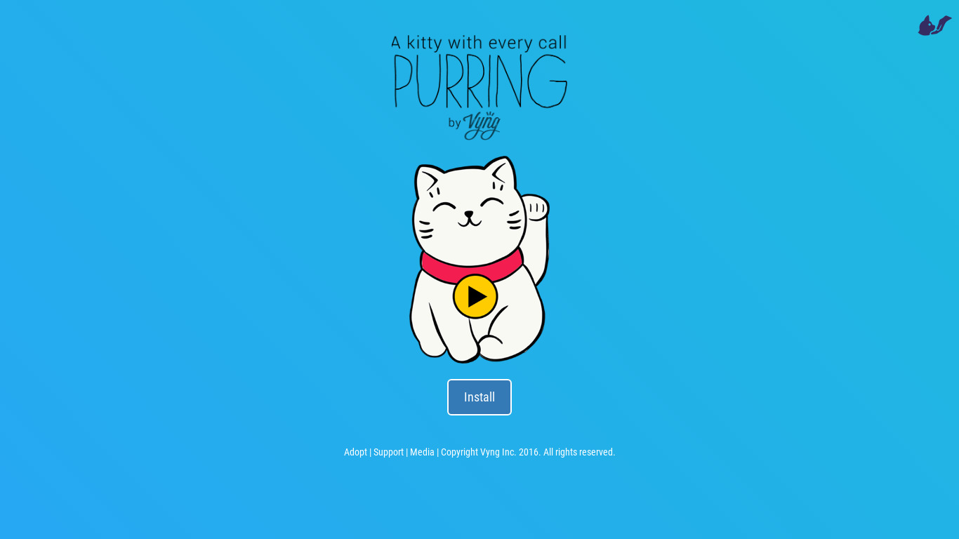 puRRing Landing page