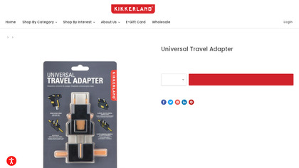 Kikkerland Universal Travel Adapter image