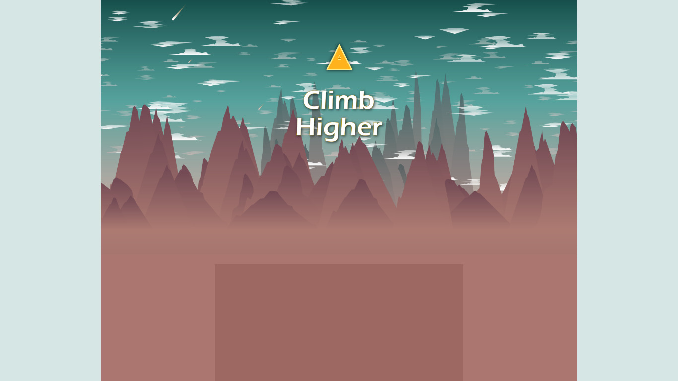 Climb Higher Landing page