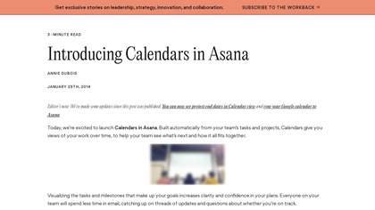 Asana Calendars image