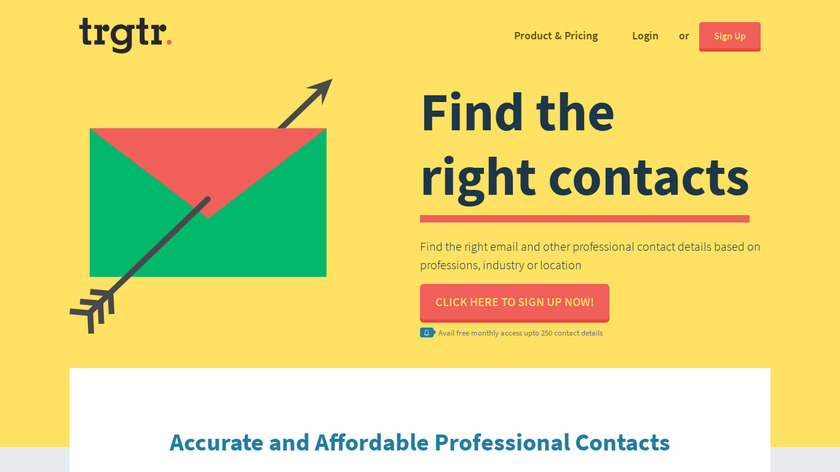 TRGTR.IO Landing Page