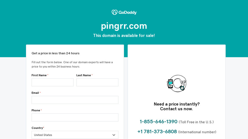 Pingrr Landing Page