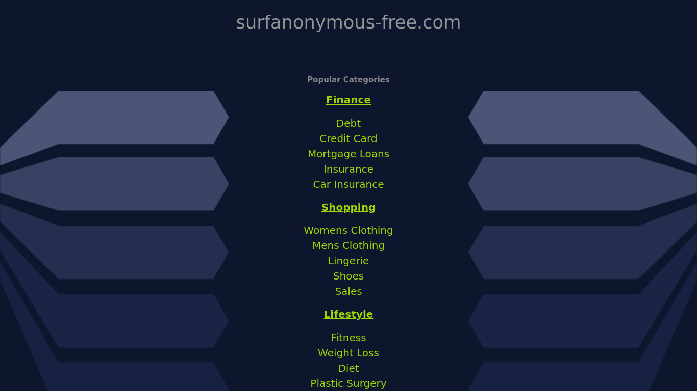 Surf Anonymous Free Landing page