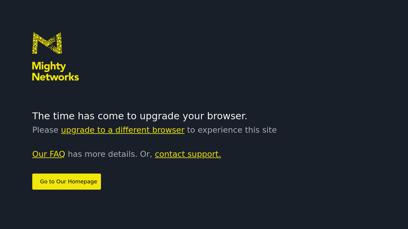 Mighty Networks for Slack Landing Page