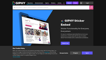 GIPHY Sticker Embed image