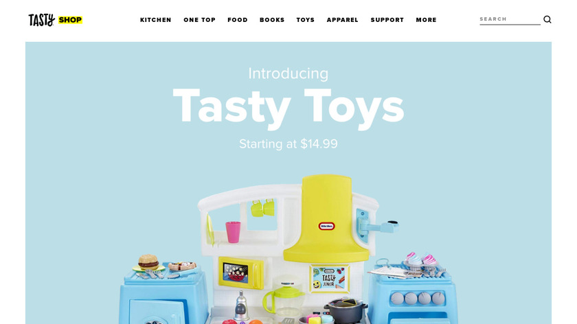 Tasty the Cookbook Landing Page
