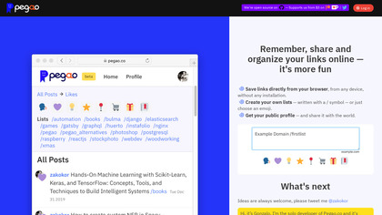 Pegao | Save your links image