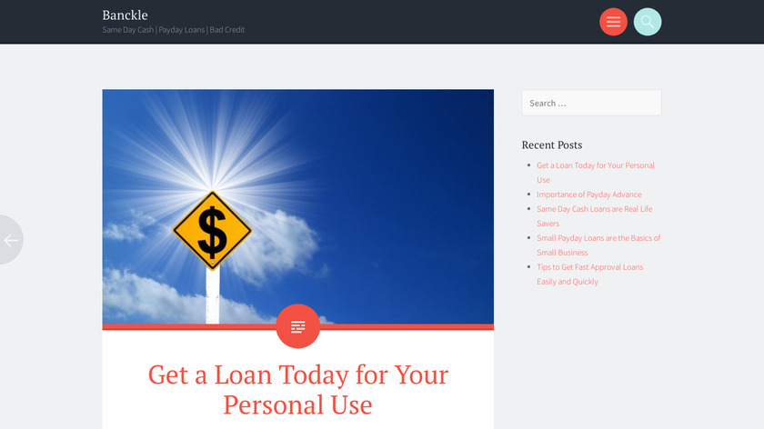Banckle Chat Landing Page