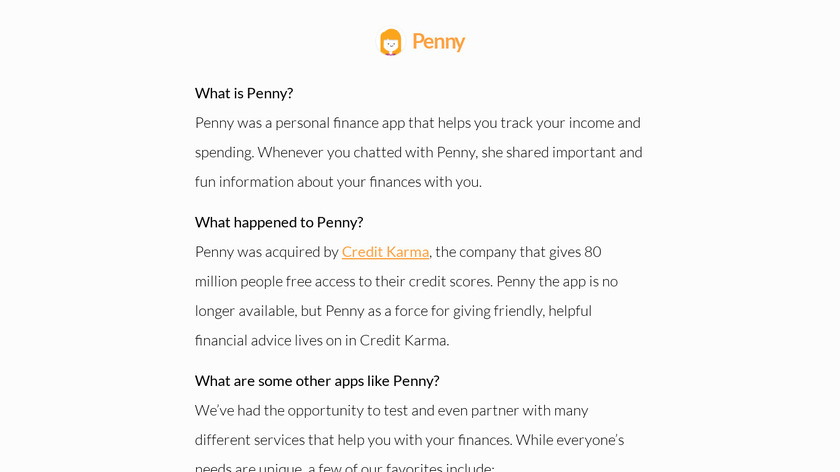 Penny Landing Page