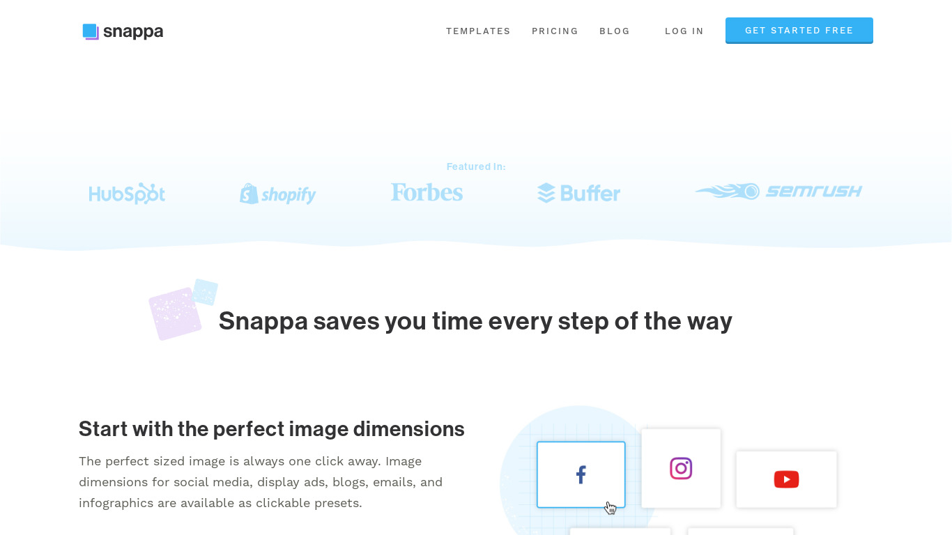 Snappa Landing page