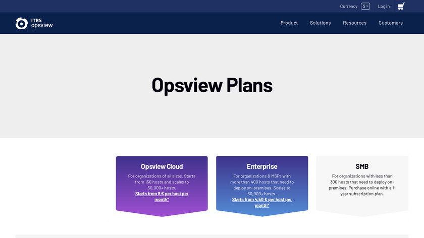 Opsview Atom Landing Page