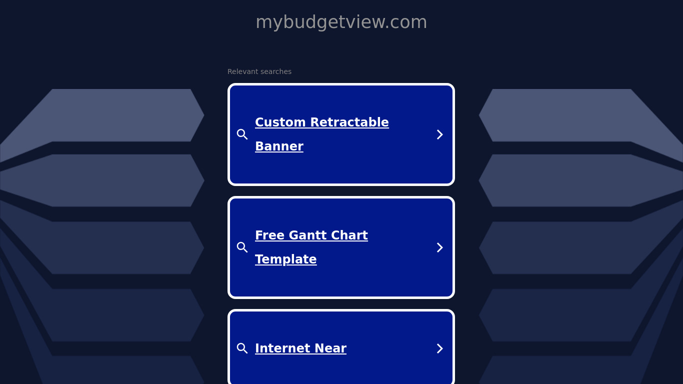 BudgetView Landing page