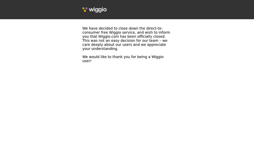 Wiggio Landing Page