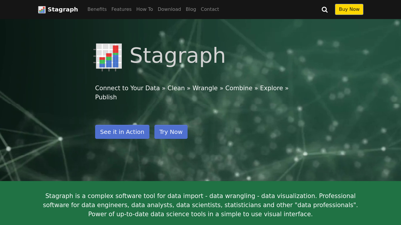 Stagraph Landing page