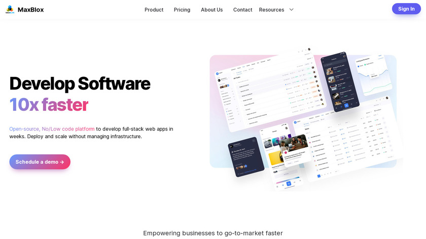 MaxBlox Landing Page