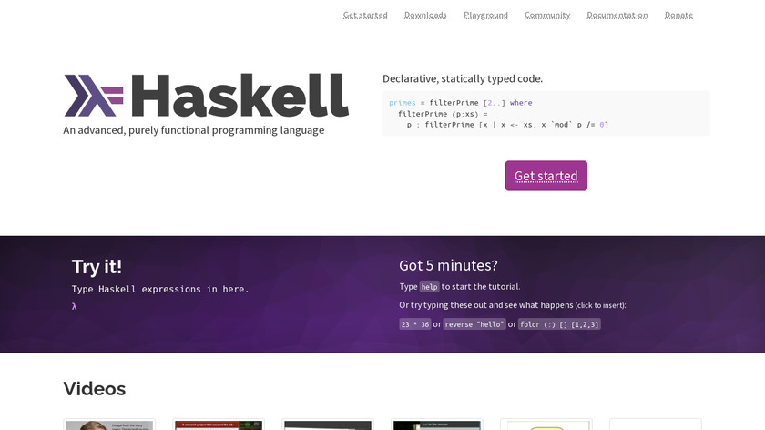 Haskell Landing Page