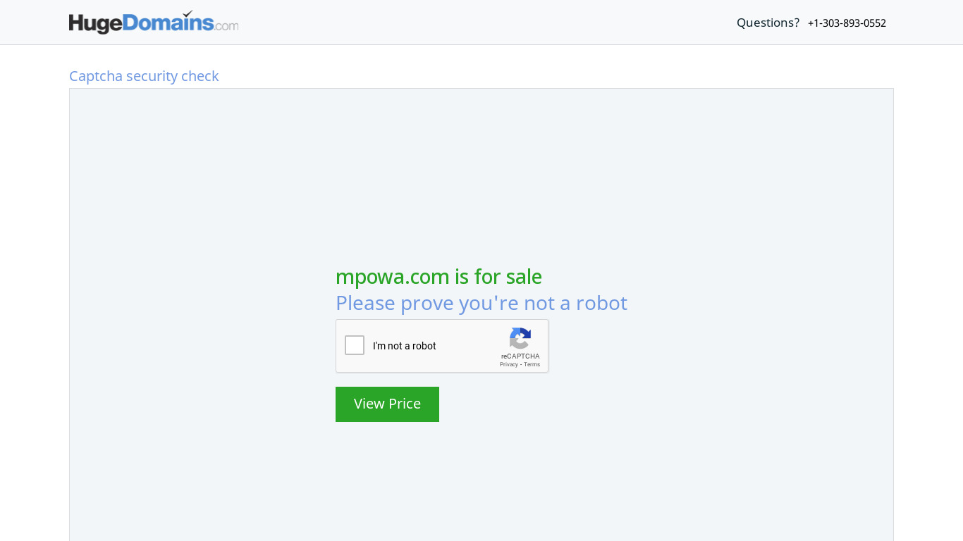 mPowa Landing page