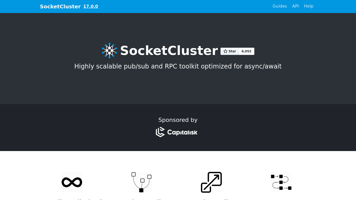 SocketCluster Landing page