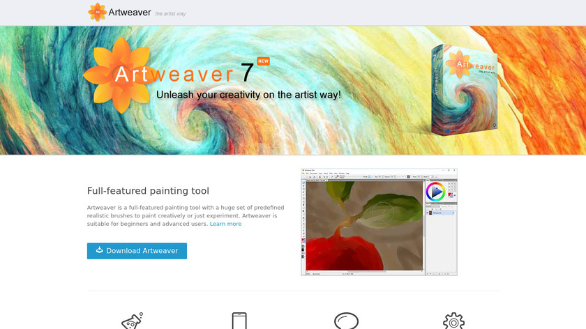 Artweaver Landing Page
