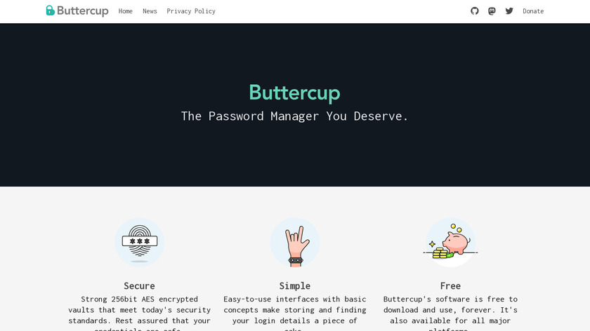 Buttercup Landing Page