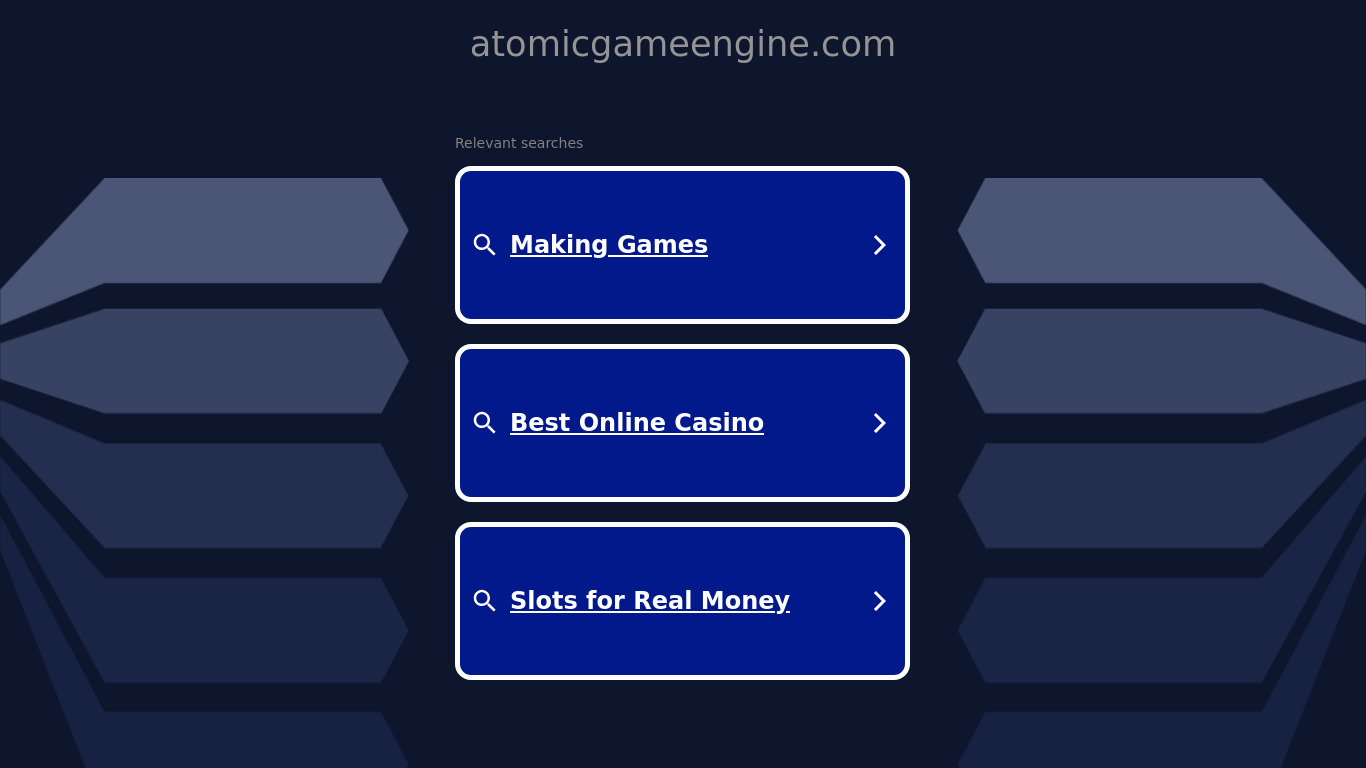 Atomic Game Engine Landing page