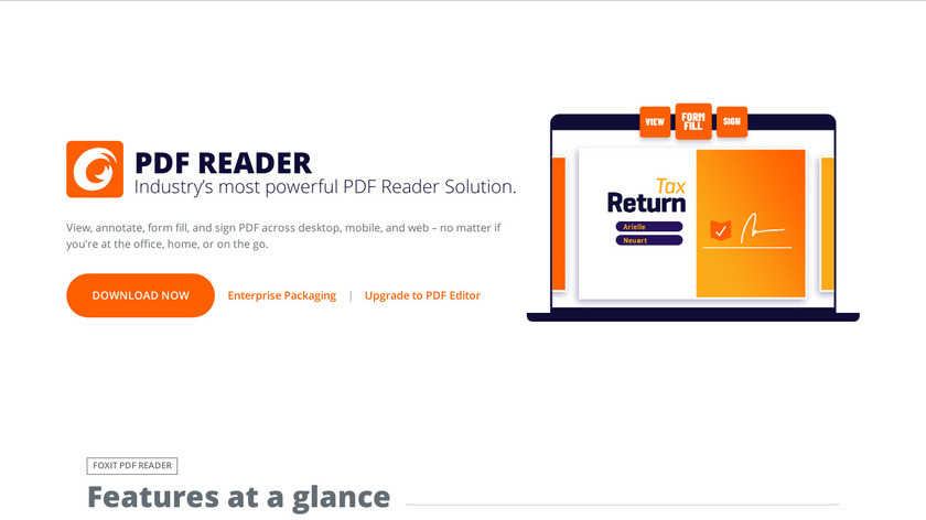 Foxit Reader Landing Page