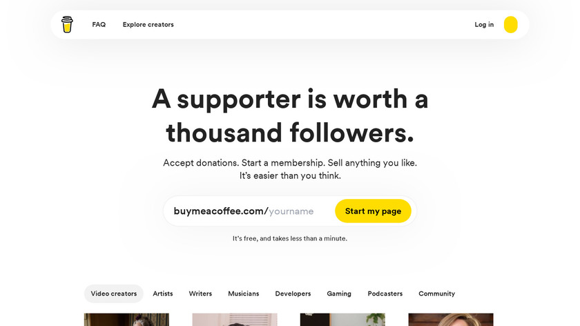 Buy Me A Coffee Landing Page