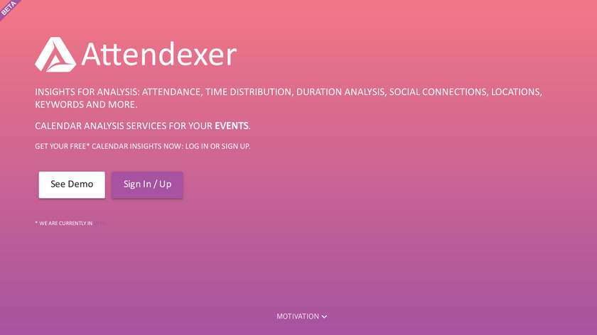 Attendexer Landing Page
