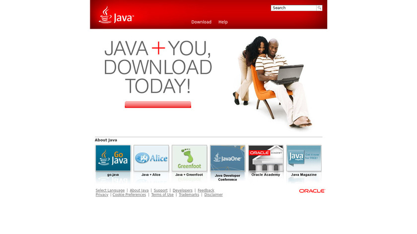 Java Landing Page
