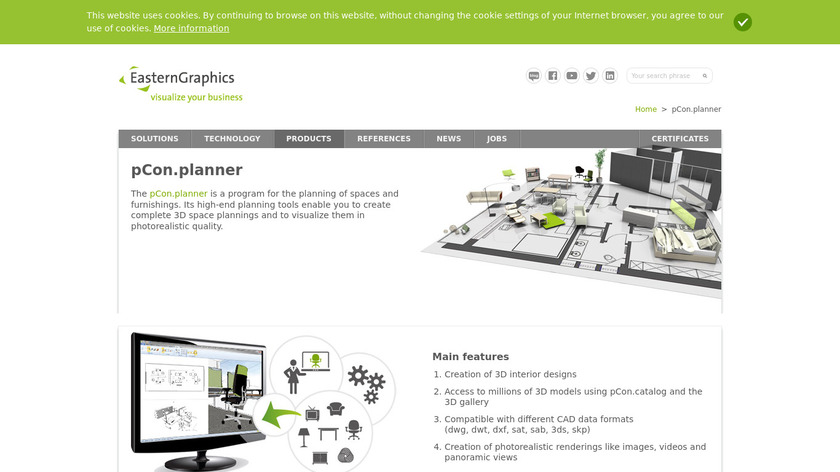 easterngraphics.com pCon.planner Landing Page