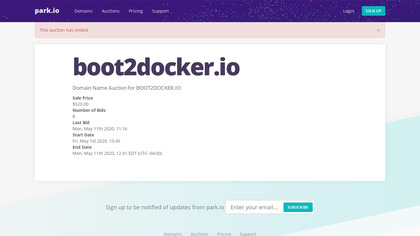 boot2docker screenshot