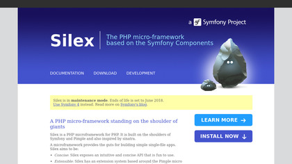 Silex PHP micro-framework image