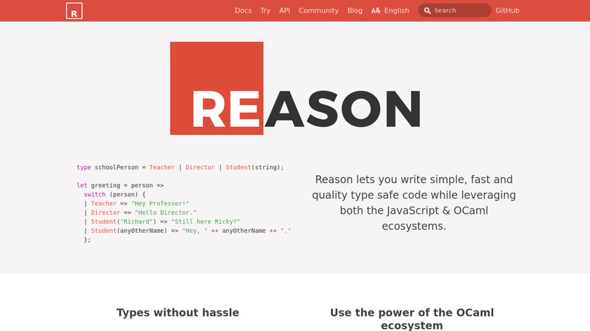 ReasonML Landing Page