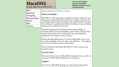 MaraDNS image