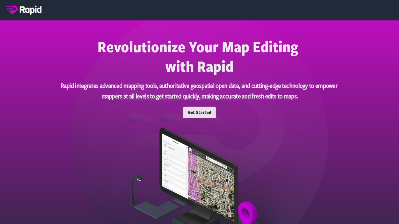 MapWithAI Landing page