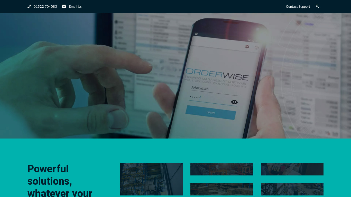 OrderWise Landing page