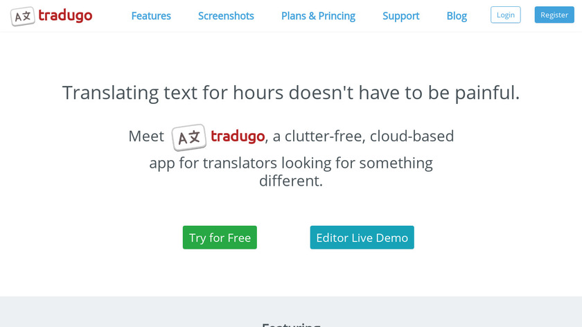 Tradugo Landing Page