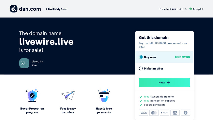 Livewire Messenger Landing Page