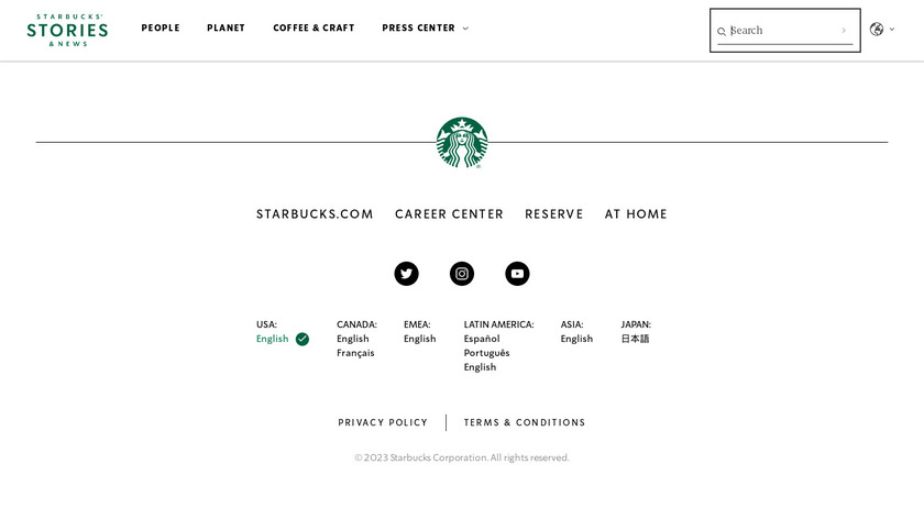 Starbucks Barista Landing Page