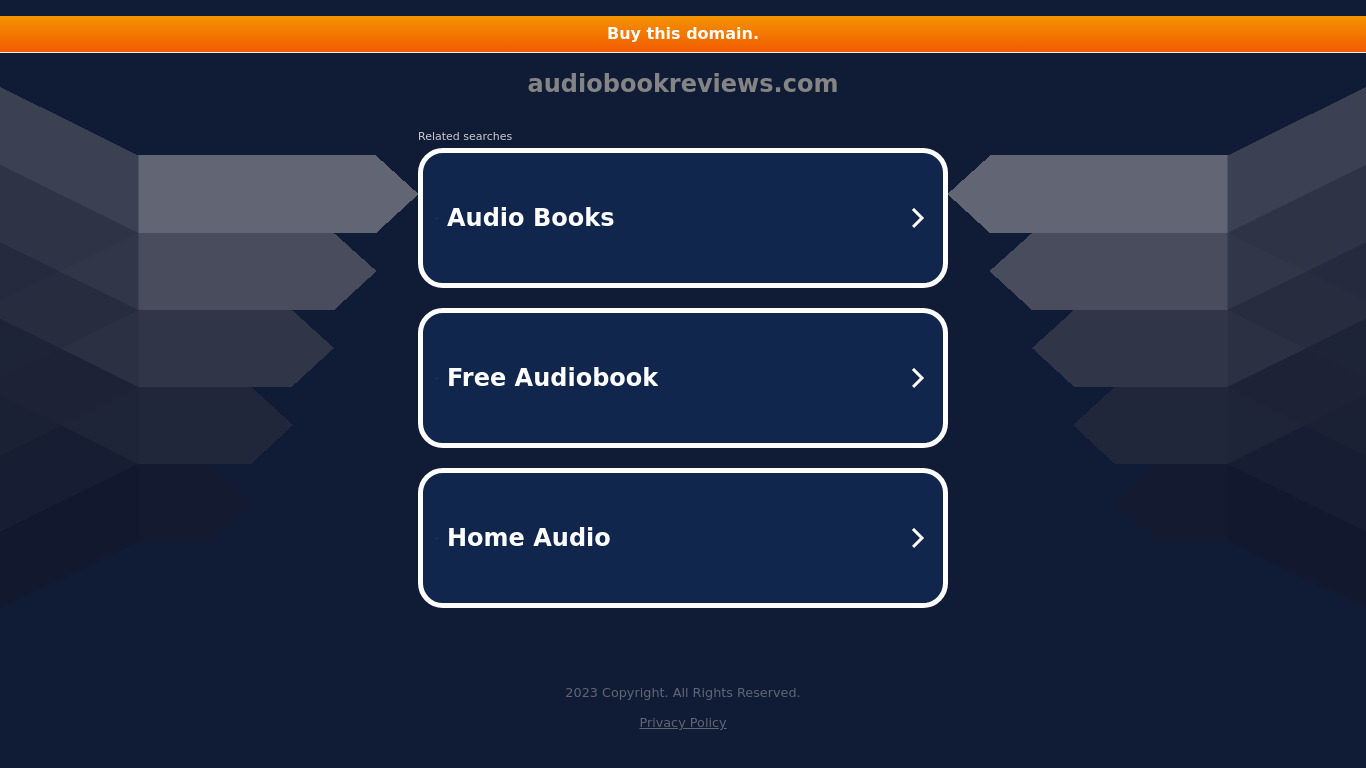 AudioBookReviews Landing page