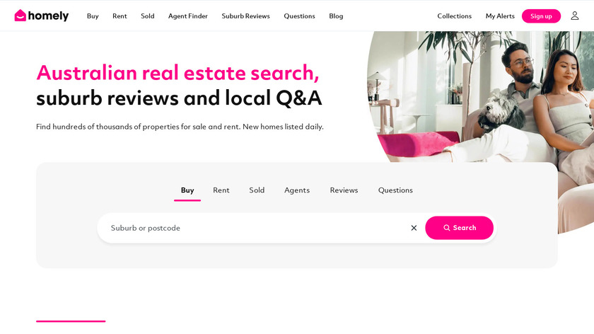 Homely.com.au Landing Page