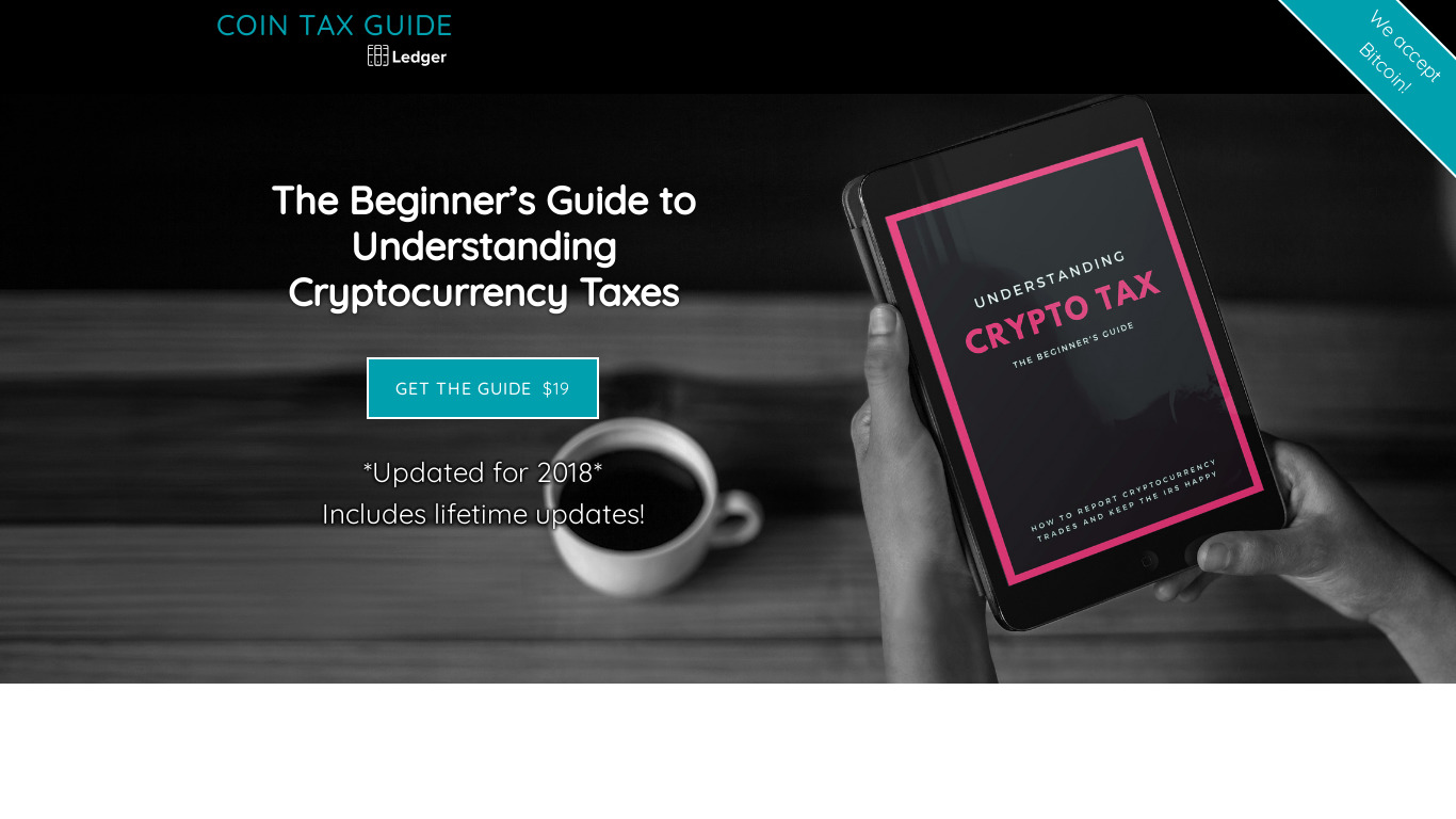 Coin Tax Guide Landing page
