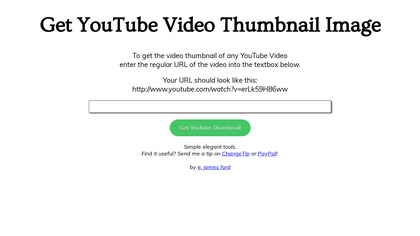 Get YouTube Thumbnail image