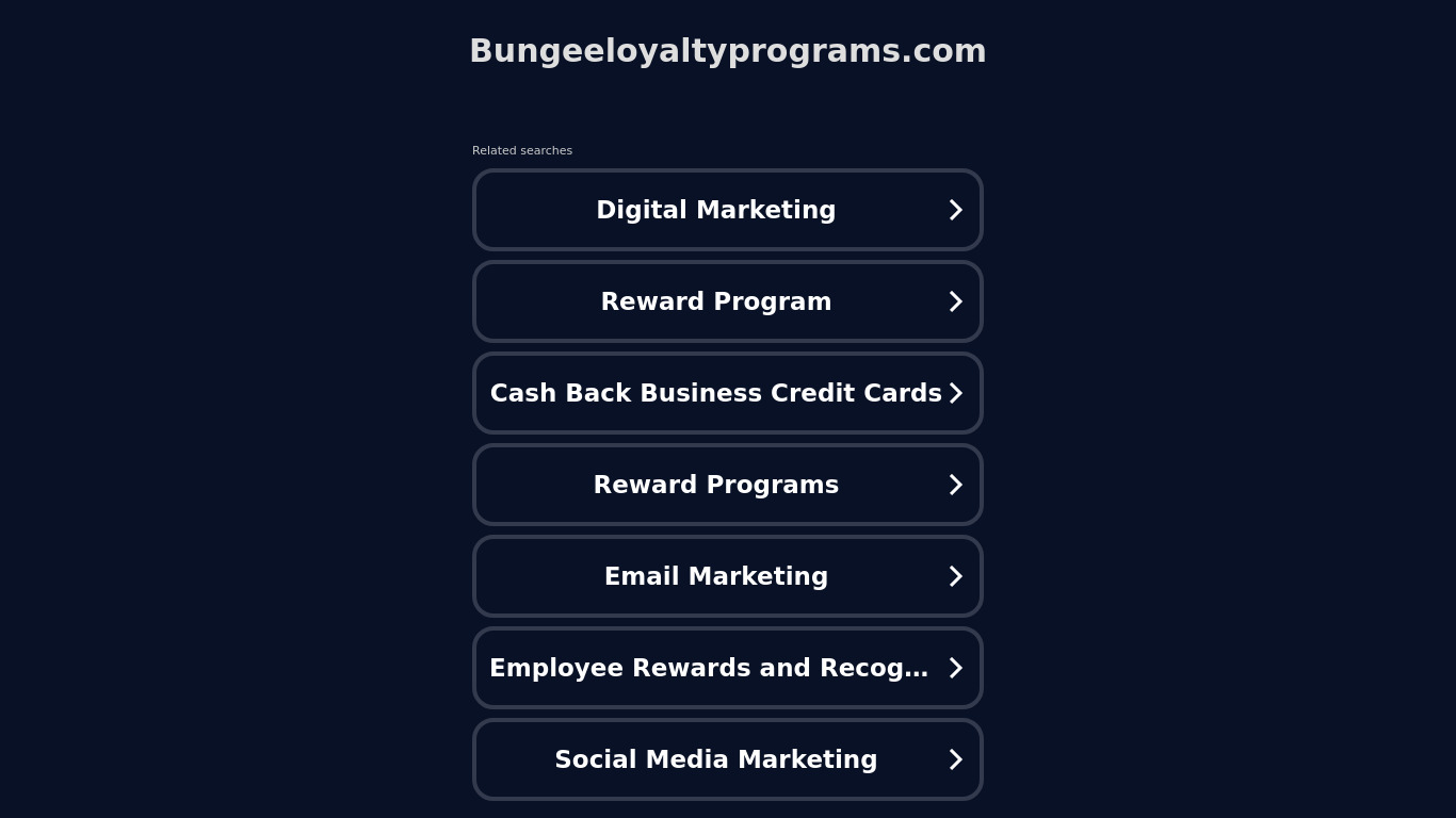 ww1.bungeeloyaltyprograms.com Bungee Landing page