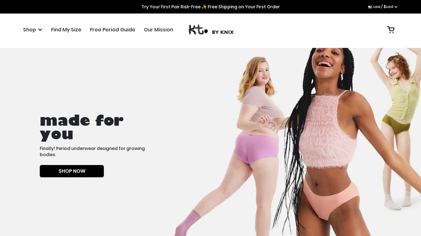 'Oh-No' Proof Underwear by Knixteen Landing Page